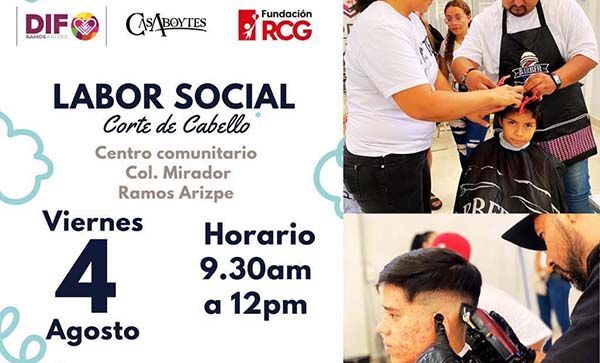 OFRECE RA CORTES DE CABELLO GRATIS