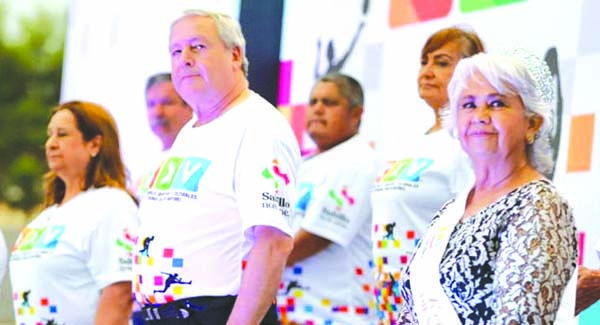 Inaugura Chema Fraustro Juegos de Adultos Mayores