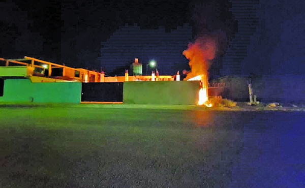 Arde vivienda