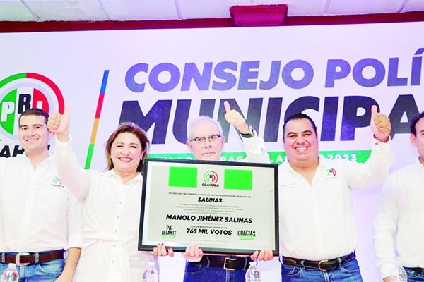 Anticipa PRI triunfo en Sabinas en 2024