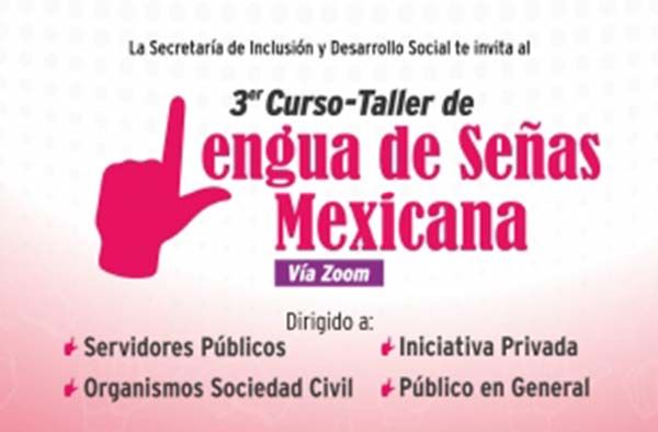 Invita Coahuila al curso-taller de Lengua de Señas Mexicana