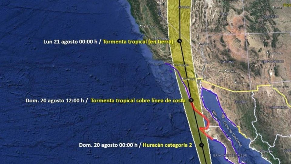 El gobierno de México y autoridades estatales aplican medidas precautorias ante la cercanía de Hilary