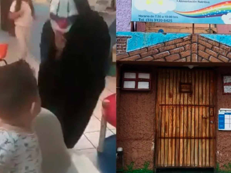 Clausuran kínder por video viral en el que maestra asusta a niños en Zapopan