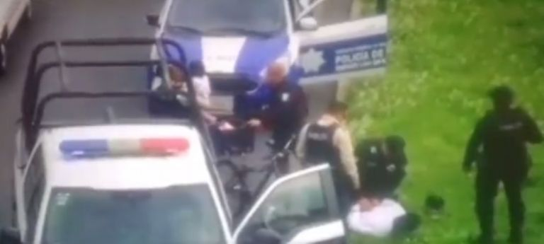 Atrapan a hombre en la México-Pachuca, llevaba a una niña secuestrada en la maleta de su bici
