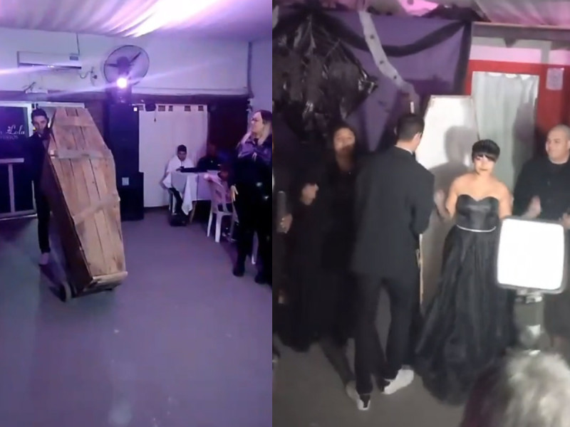 VIDEO: Quinceañera llega a su fiesta dentro de ataúd y se hace viral