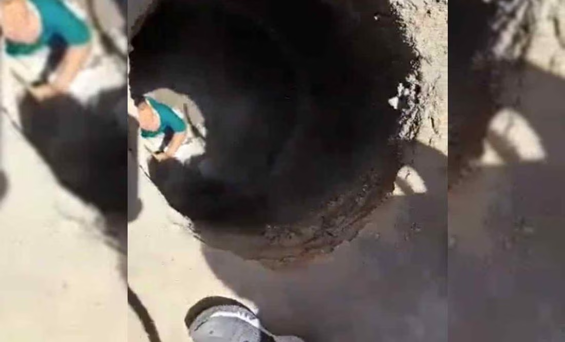 Niño cae en coladera abierta en Ario de Rosales, Michoacán; sigue sin aparecer