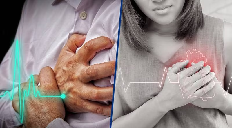 ¿Cuáles son los síntomas de un paro cardiaco en hombres y mujeres?
