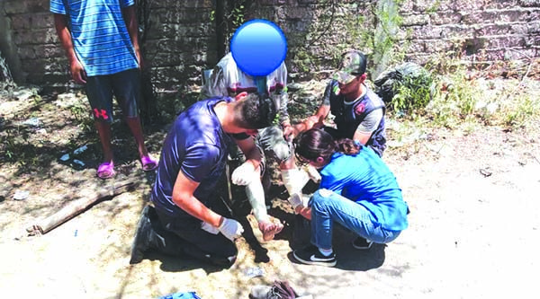 Atacan Pitbull a pepenador 