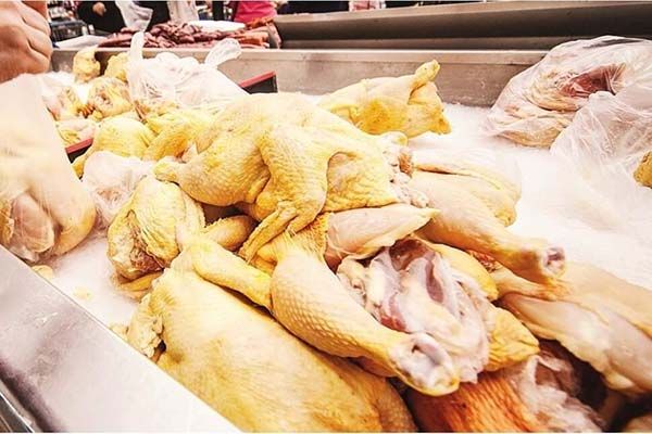Baja venta de pollo