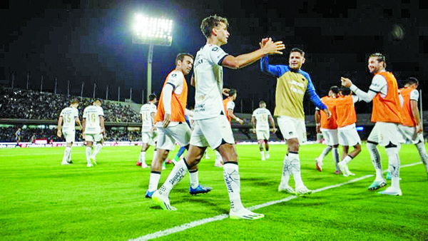 PUMAS VENCE A LOS TIGRES TRAS CINCO AÑOS SIN GANARLE EN CU