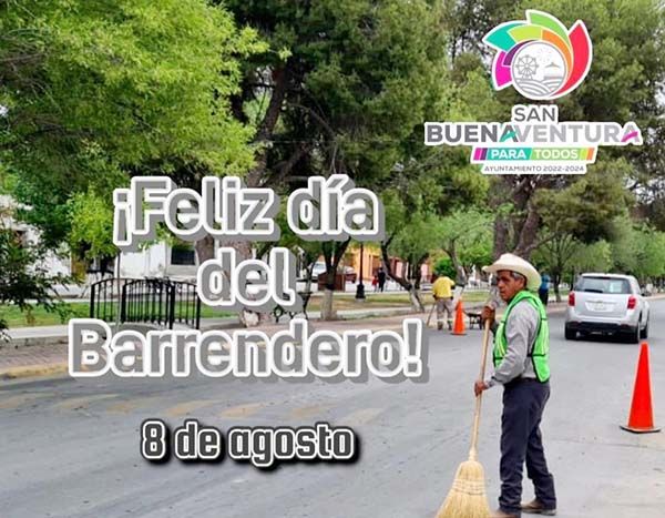 Reconoce San Buena labor de barrenderos