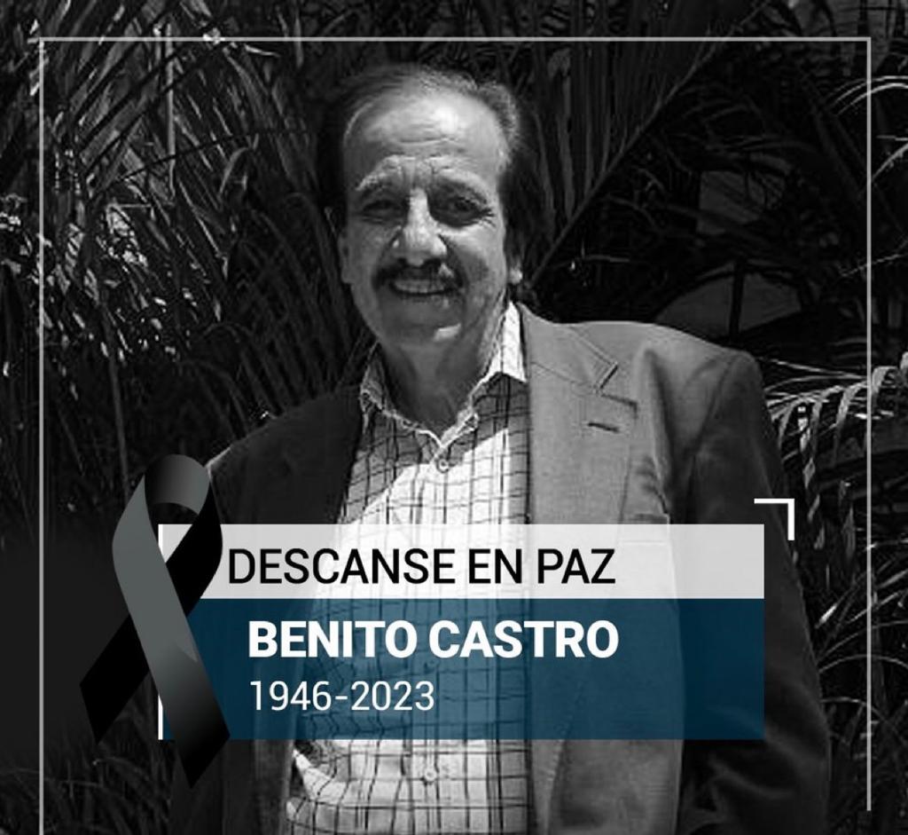 Reportan muerte de Benito Castro