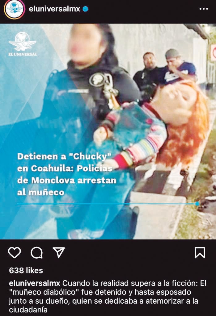 Difunden en México “captura” del Chuky en Monclova