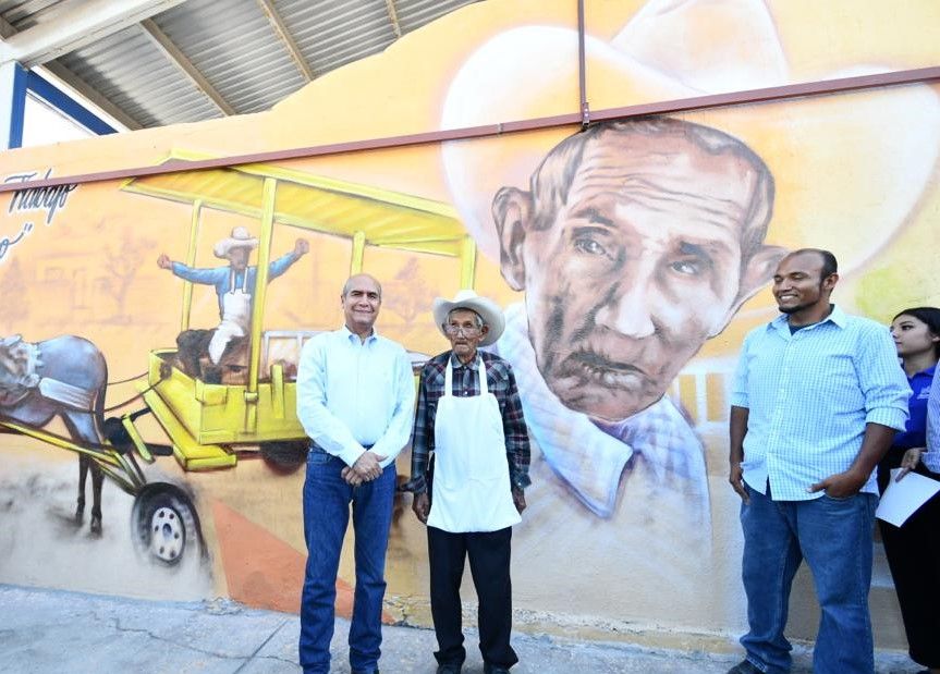 Inmortalizan en mural a “El Tío”