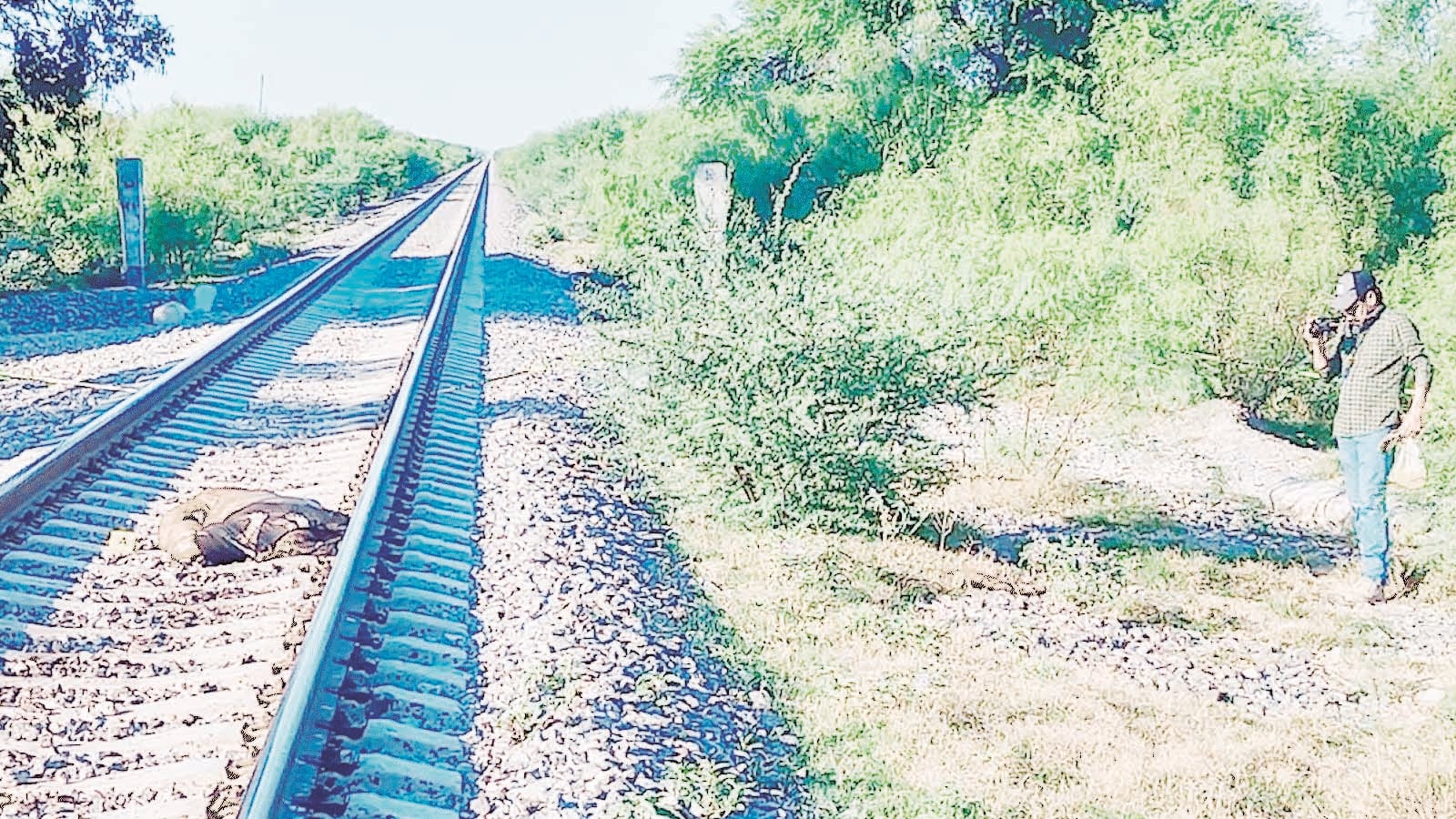 Destroza tren a hombre en Nava
