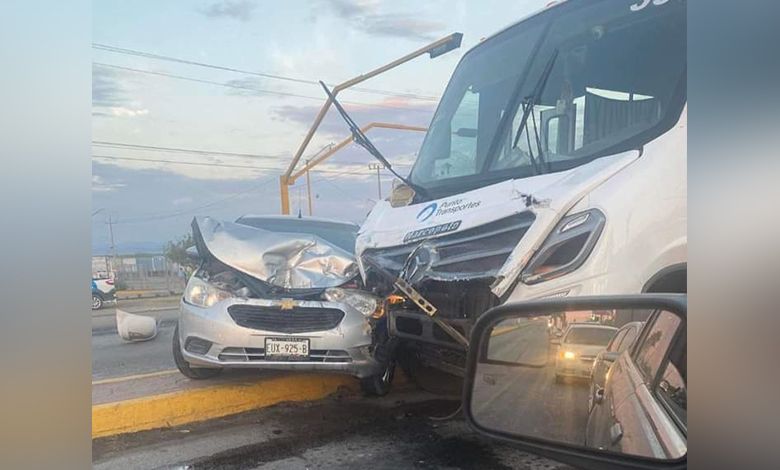 Causa carambola chofer de transporte