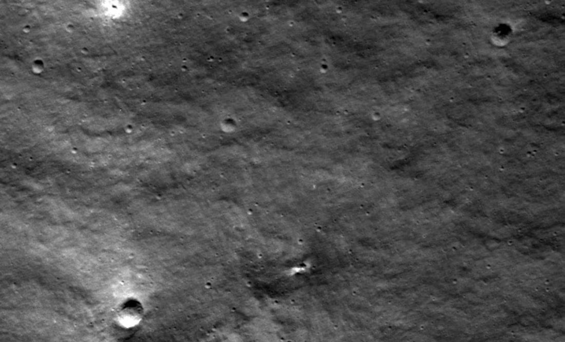 La NASA logra imágenes de un nuevo cráter en la Luna surgido tras la fallida misión rusa