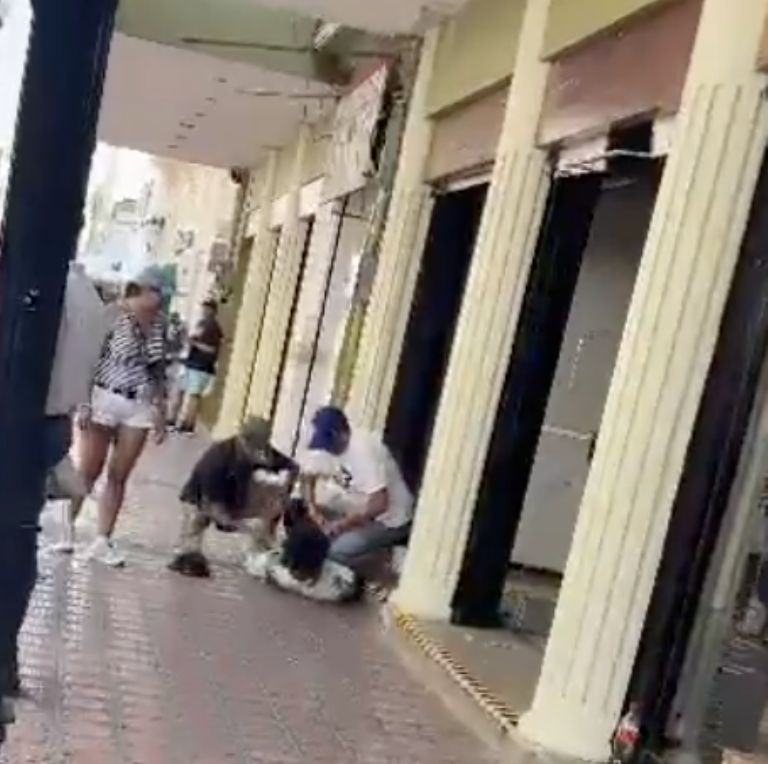 VIDEO: padre e hijo evitan asalto en Tamaulipas, capturan y golpean al presunto ladrón