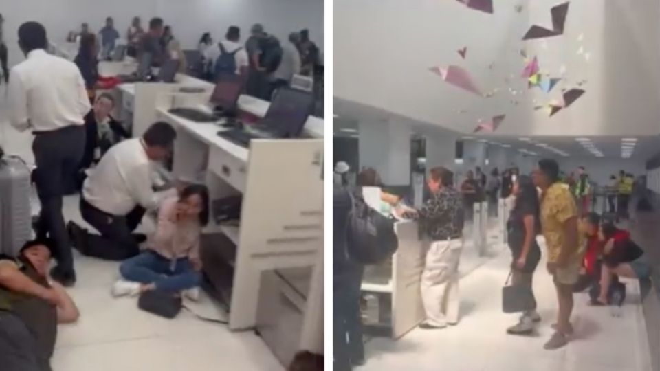 Balacera en Terminal 1 del AICM provoca intensa movilización policiaca