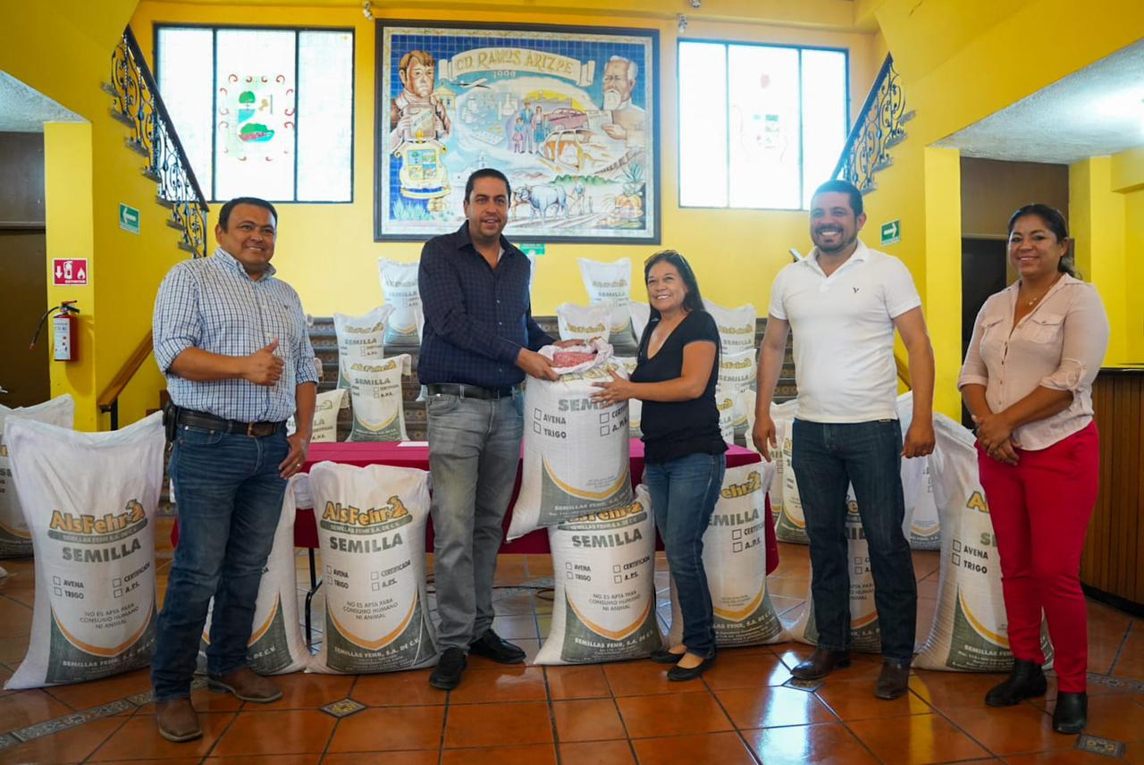 CHEMA MORALES ARRANCA PROGRAMA DE SEMILLA A BAJO COSTO Y COMPROMETE MÁS APOYOS AL CAMPO