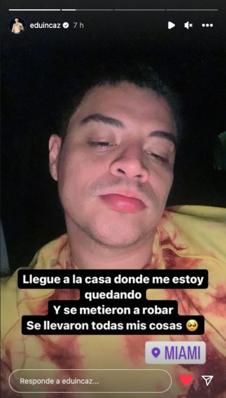Eduin Caz denuncia que entraron a robar a su casa: «Se llevaron todos los relojes y cadenas»