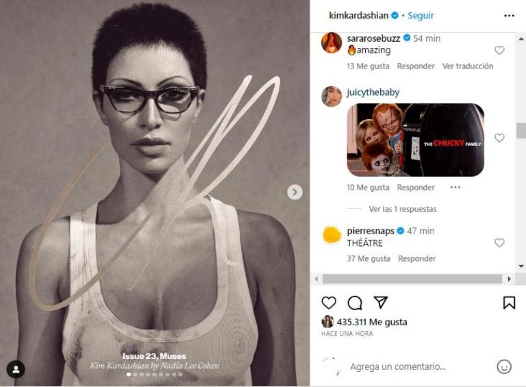 Kim Kardashian sorprende con cambio de look y en redes la comparan con el hijo de Chucky