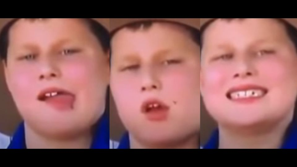 Momentazo de la TV: Niño se traga moscas para no interrumpir entrevista en vivo