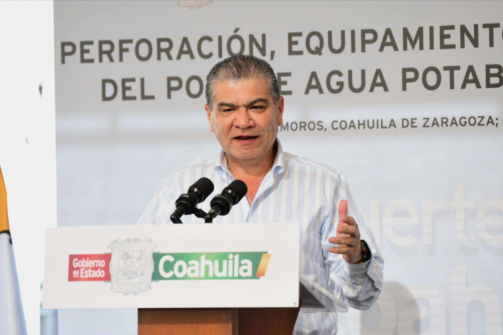 ENTREGAN GOBERNADOR MIGUEL RIQUELME Y ALCALDE MIGUEL RAMÍREZ POZO DE AGUA EN MATAMOROS