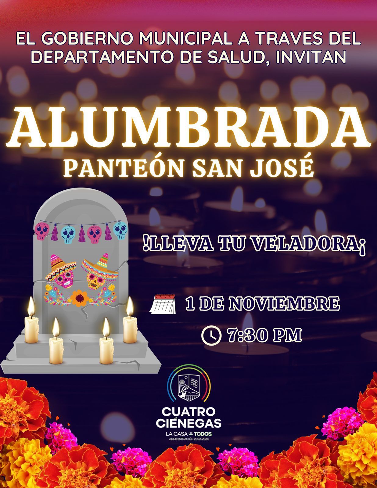 Invita Cuatro Ciénegas a tradicional Alumbrada