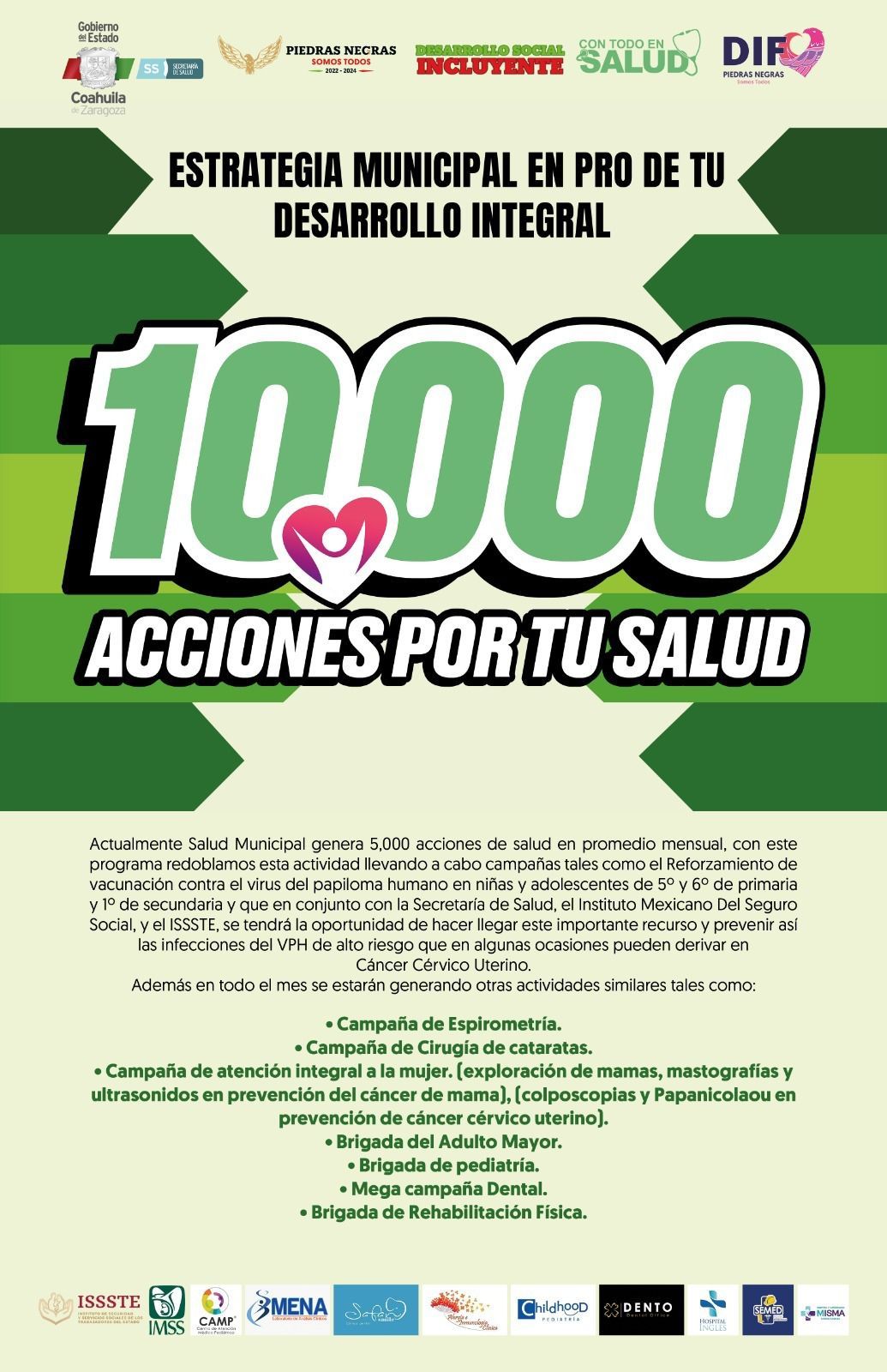 PRESENTAN PROGRAMA “10 MIL ACCIONES POR TU SALUD”