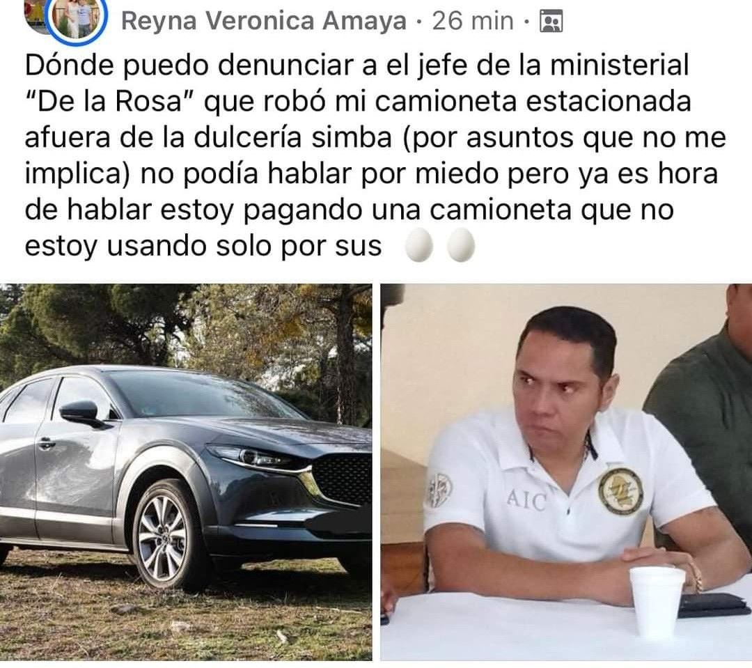Denuncian de nuevo a comandante De la Rosa