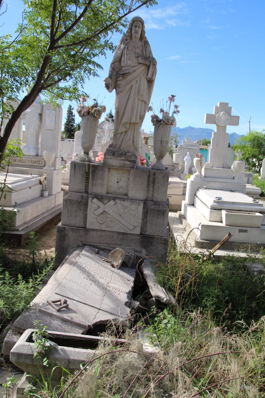 Abandonan a sus muertos;Hay sepulcros con más de 100 años de antigüedad, algunos al borde del colapso