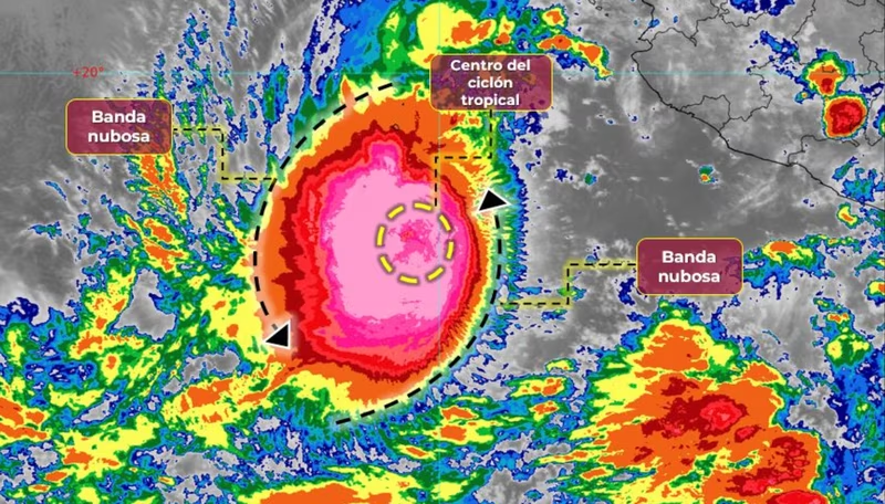 Prevén que tormenta ‘Lidia’ evolucione a huracán categoría 1 este viernes: ¿Dónde habrá lluvias?