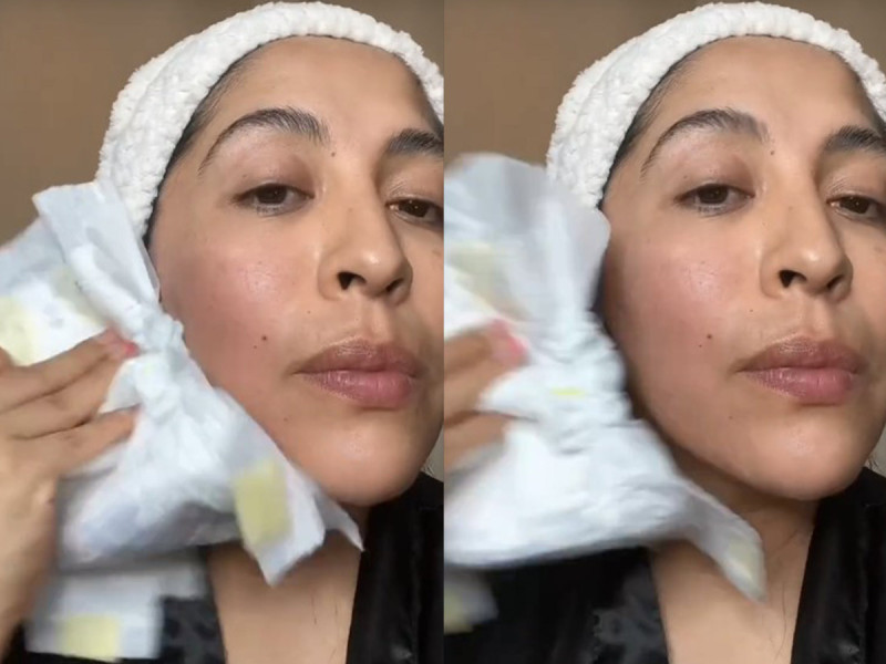 Recomiendan en TikTok usar pañal sucio de bebé para tener cutis de colegiala