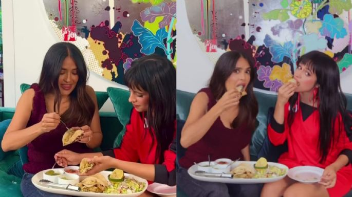 VIDEO: Salma Hayek y Camila Cabello festejan el Día Nacional del Taco en Londres con esta diversidad forma