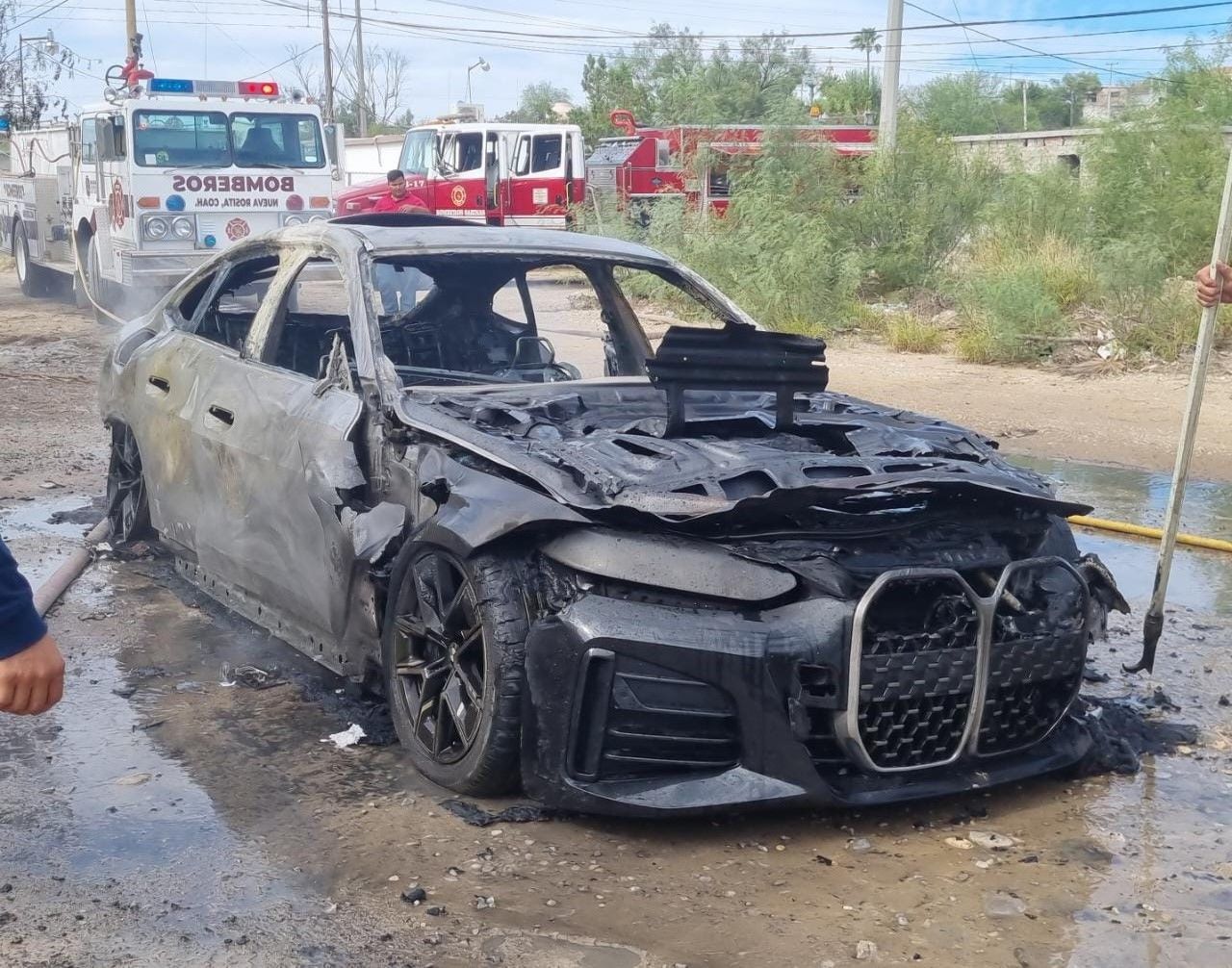 Se incendia BMW
