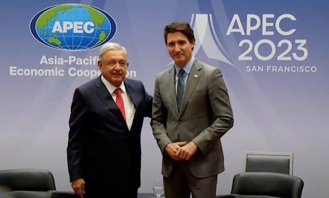 AMLO sostiene reunión con Trudeau; «Llevamos una buena relación con el pueblo hermano de Canadá»