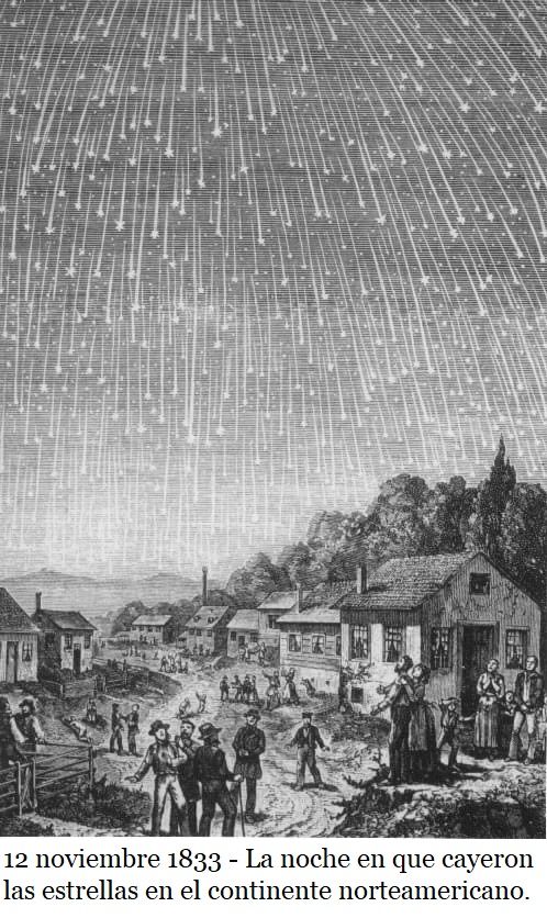 1833 – TORMENTA DE METEOROS “LEONIDAS”