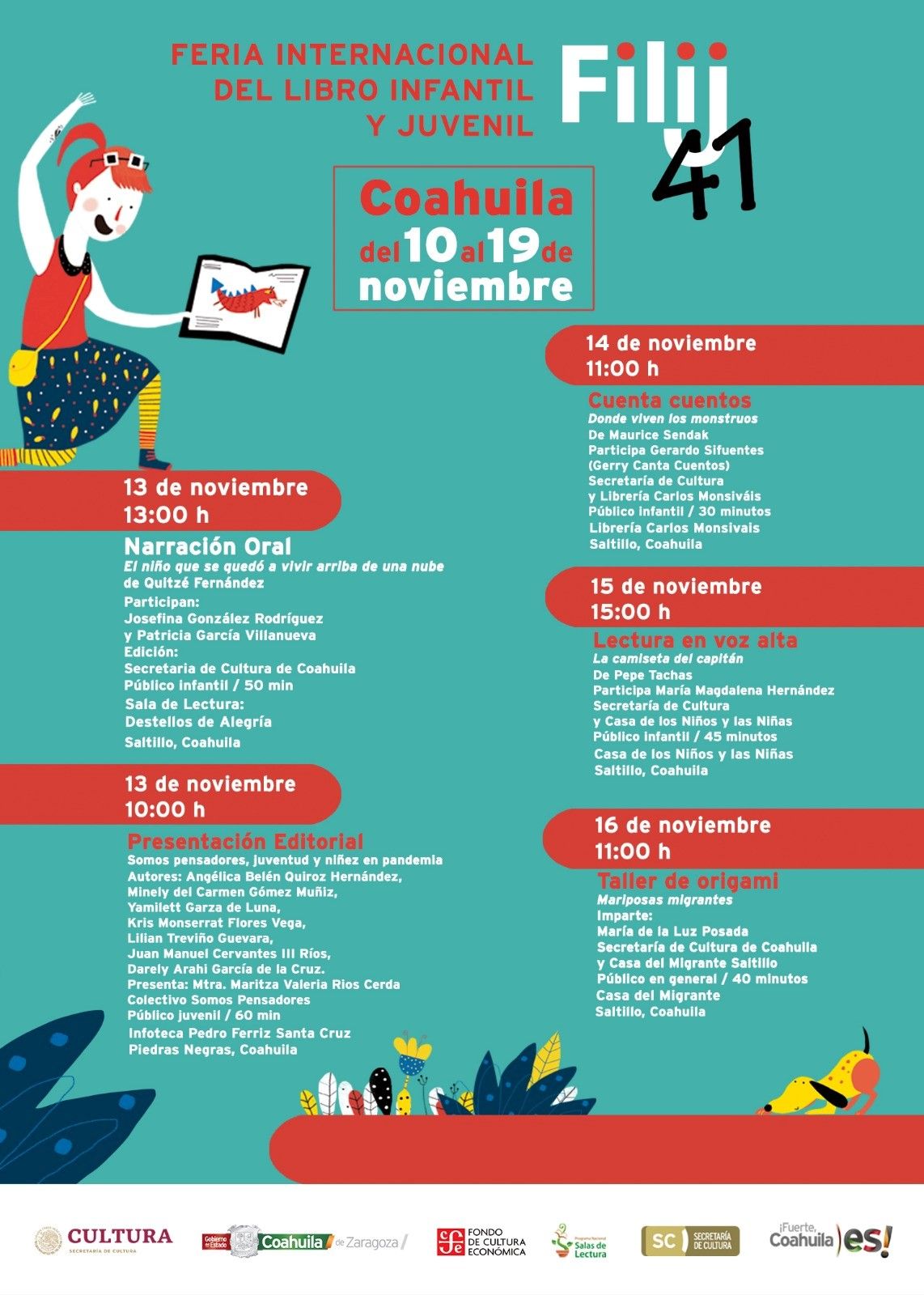 Participará Coahuila en la FIL infantil y juvenil