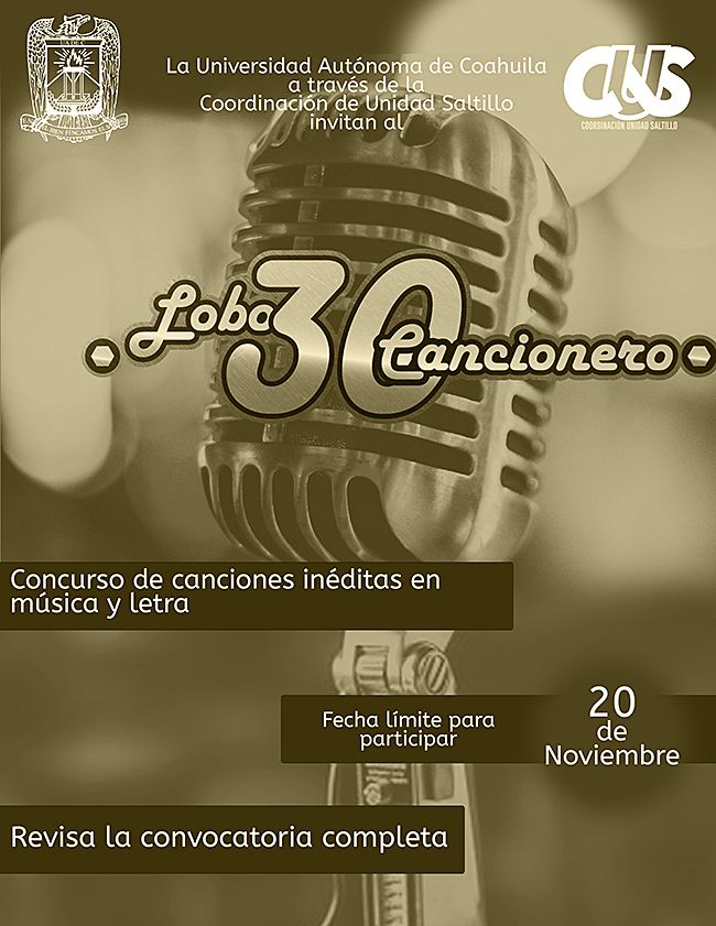 Participa en la Edición 30 de “Lobo Cancionero” U A de C