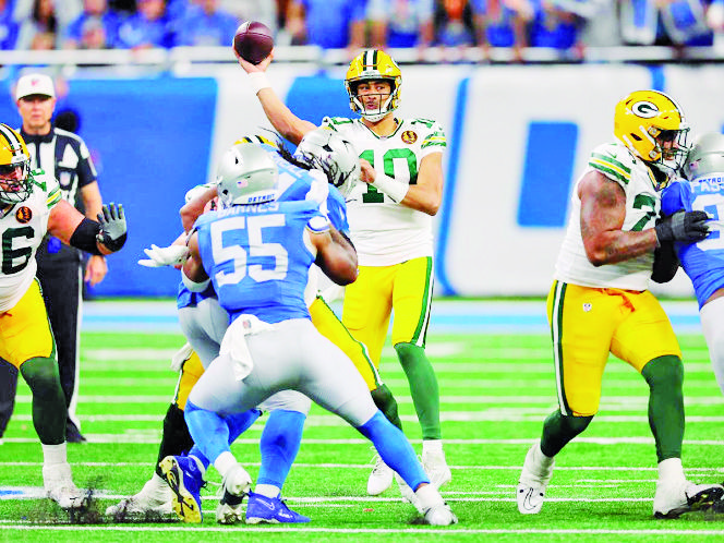 Vence Packers a Detroit Jordan Love marcó el camino a la victoria
