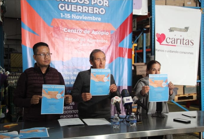 Colectará Cáritas víveres para auxiliar a Guerrero