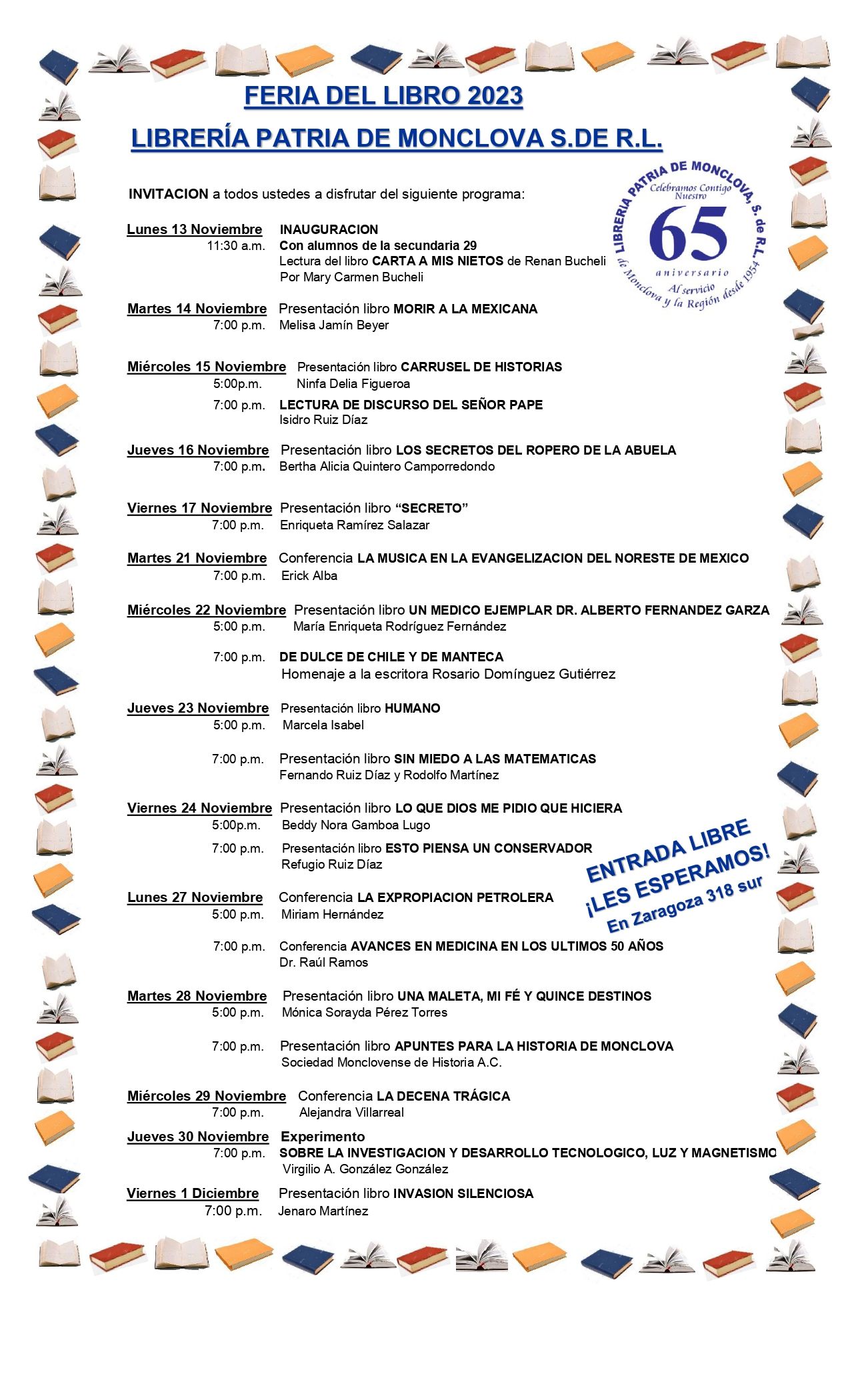 Feria del Libro en la Librería Patria