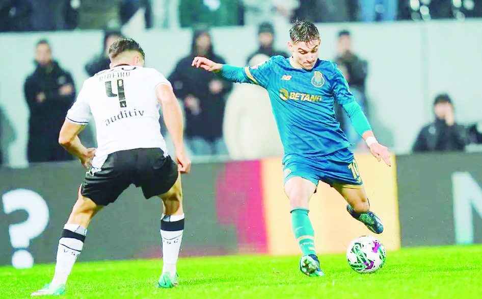 Porto derrotó 2-1 a Guimaraes, Jorge Sánchez ingresó a los 81 minutos
