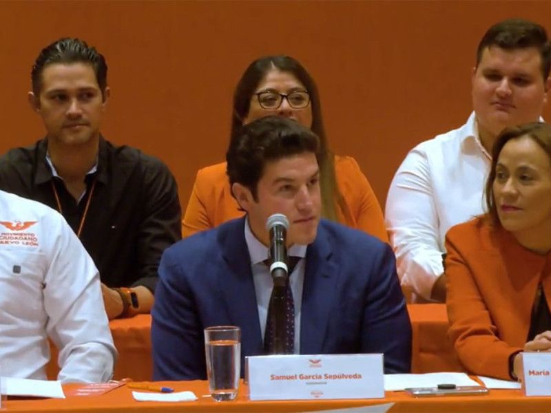 Samuel García va como precandidato único de MC a la presidencia