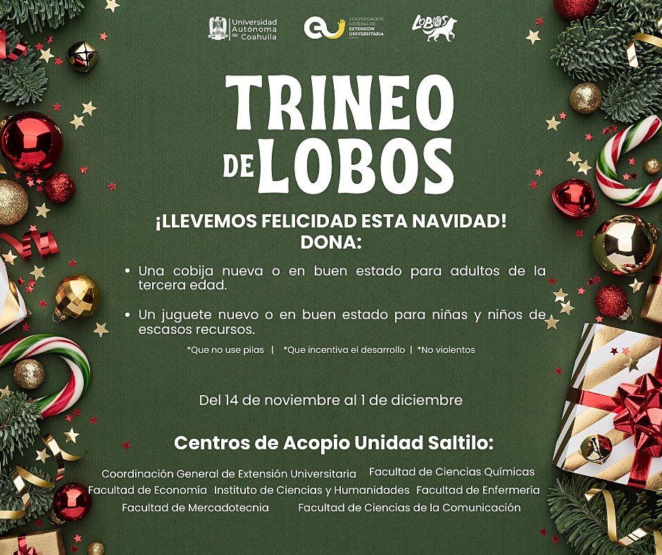 “Trineo de los Lobos” de la UAdeC Participa en la Colecta Universitaria