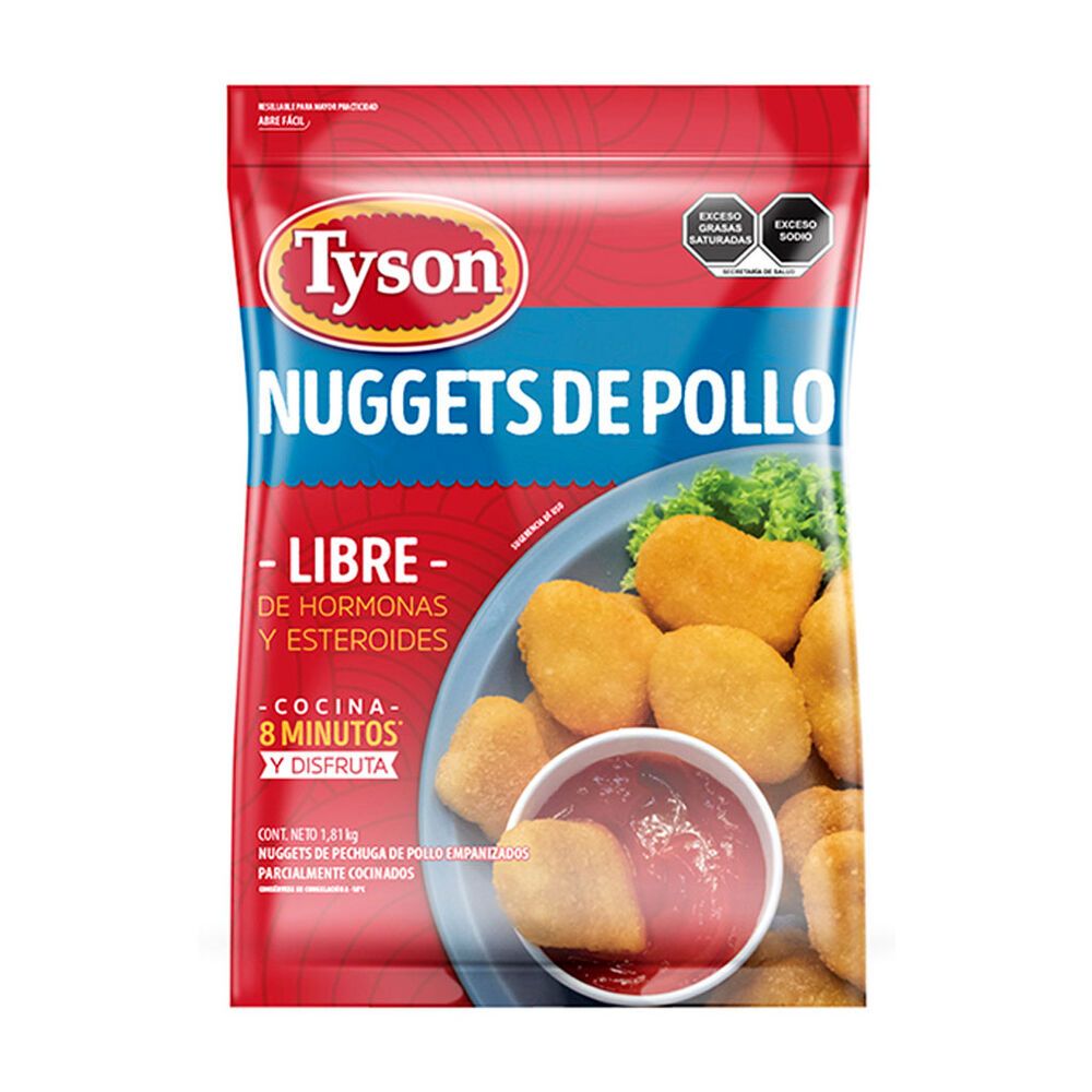 Tyson retira en EU nuggets de pollo tras hallar trozos de metal