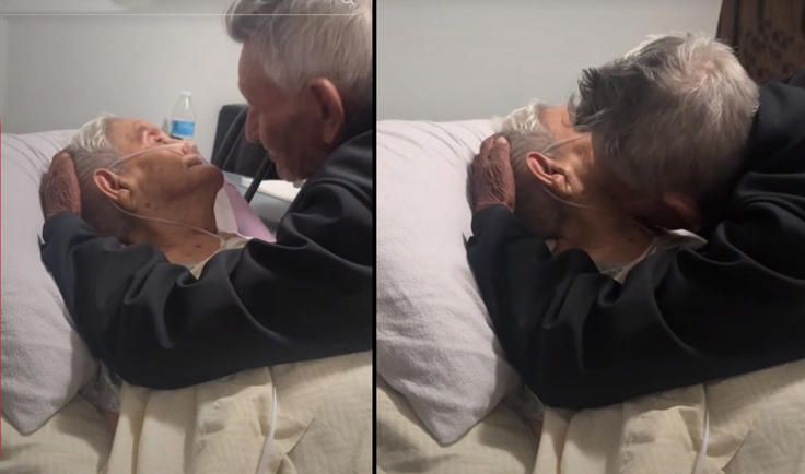 Abuelito se despide de su esposa antes de morir luego de 73 años juntos: «allá nos vemos hija»