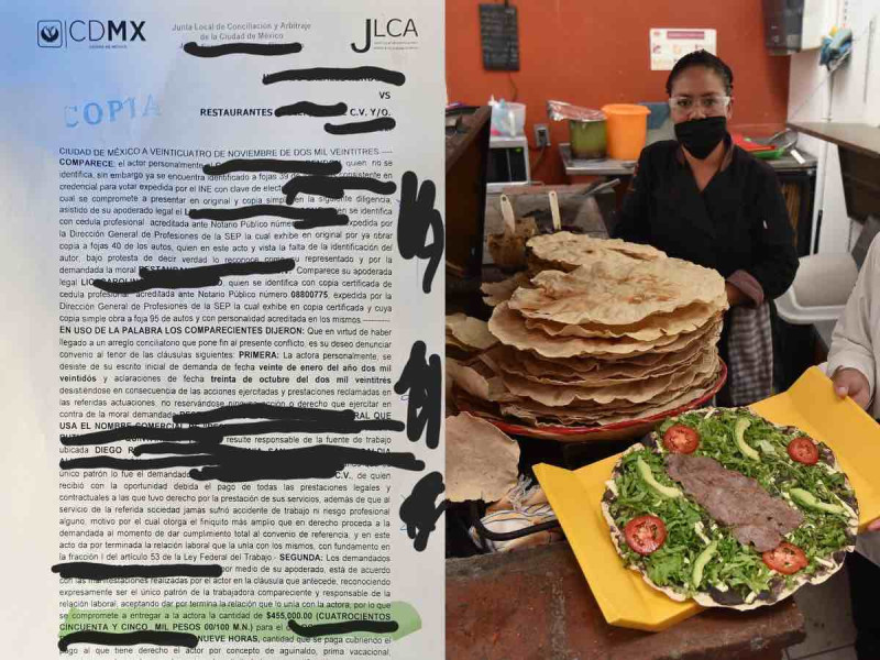 Despiden a trabajador por comerse una tostada ahora recibirá liquidación de $455,000 pesos