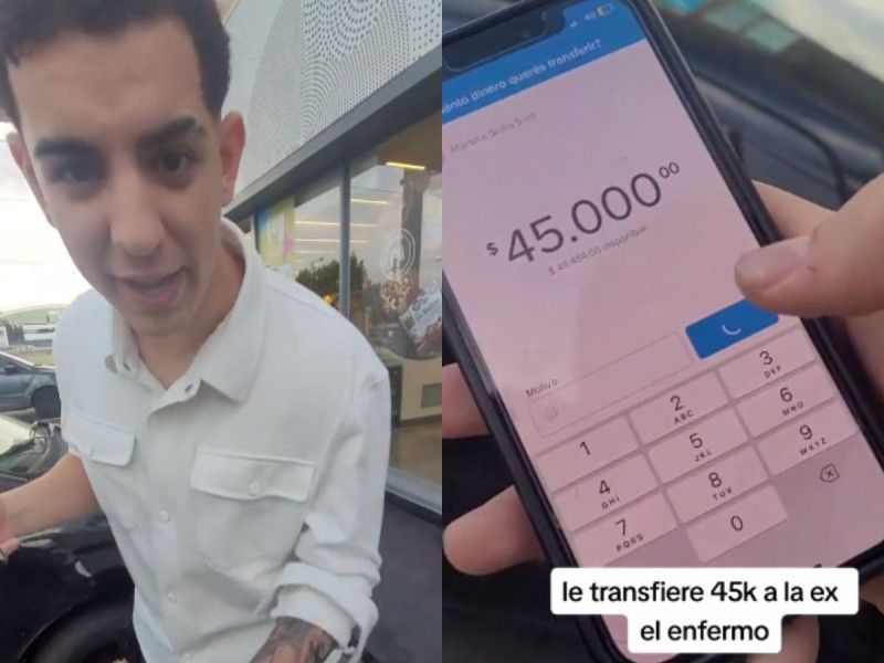 VIDEO: Un joven ebrio le transfiere todo el dinero que había en su cuenta a su exnovia